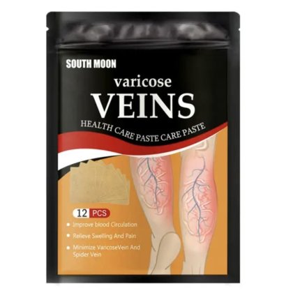 Plasturi pentru Varice, South moon, cu turmeric, set 12 bucati, pentru picioare si Vene Varicoase