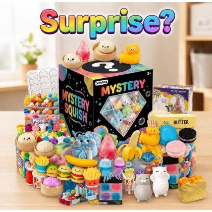 Random set 8 Squishy VICTINY® Blind Box / MYstery Box jucarii senzoriale squishy pentru copii si adulti, model vic-011