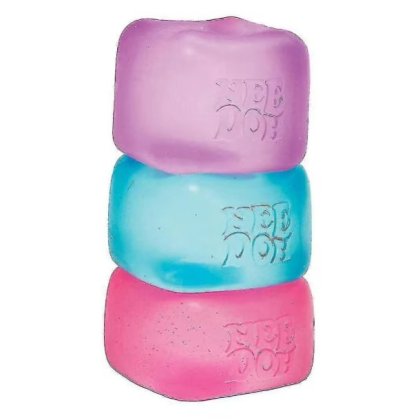 Jucarie antistres squishy, design CUBURI DE GHEATA multicolor VICTINY, 1 bucata random ICE CUBES SQUEEZY