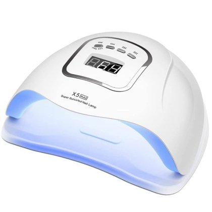 Lampa UV LED, YWX, 150W, senzor, display, timer, entru unghii gel, acryl, oja semipermanenta, Alb