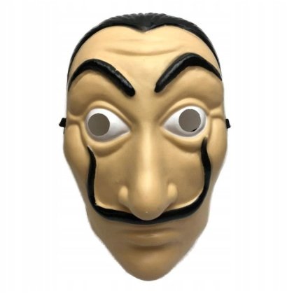 Masca, Salvador Dali, Plastic Usor, Rezistent Si Gros, 26 cm x 16,5 cm