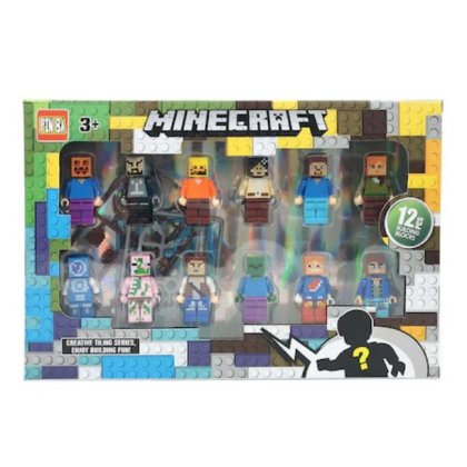 Set figurine, Model Minecraft, 12 buc