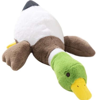 Jucarie de plus, ratusca, tip perna VICTINY®, alb verde 70 cm